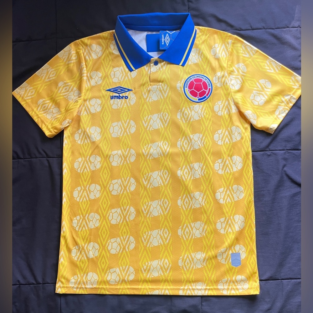 Colombia Retro 1994 Soccer Jersey Polo Home Kit